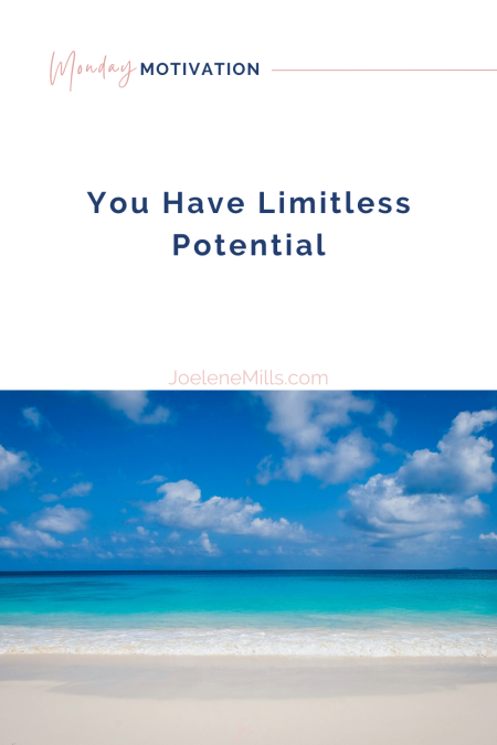 Calm beach and blue sky—symbolizing limitless potential, clarity, and aligned growth for introverted entrepreneurs in business.