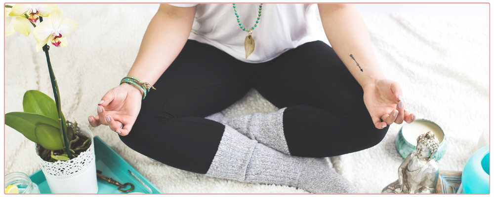 woman meditating