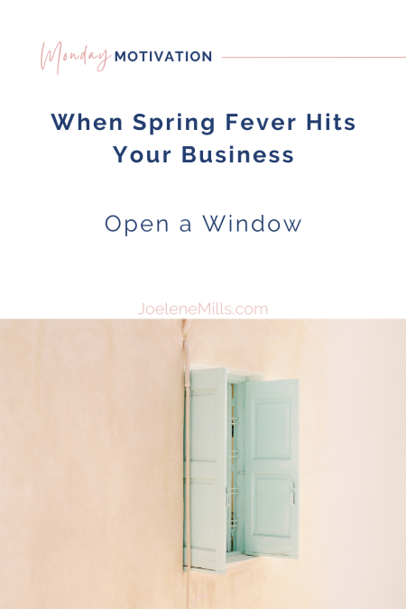Soft pastel window opening on a sunny wall, symbolizing Spring Fever in Business and the fresh start introverted entrepreneurs need.