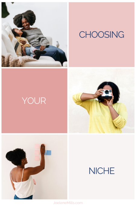 Business women working in their selected niche with the words Choosing Your Niche for your Life Coaching Business