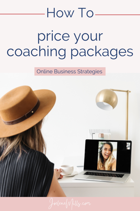 how to price your coaching packages - a woman in a zoom coaching session